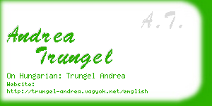 andrea trungel business card
